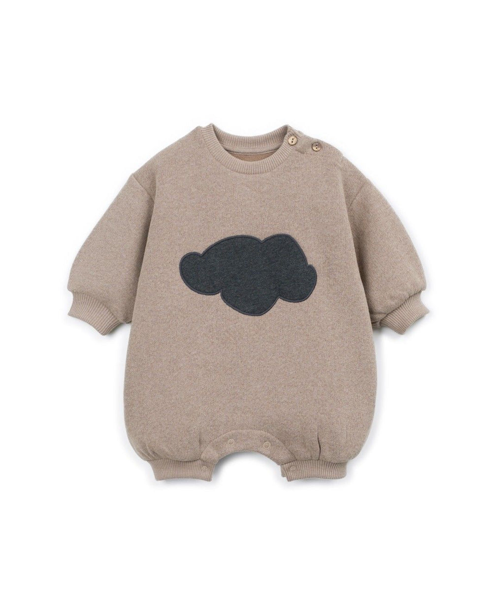 Fleece box suit with cloud - Baggy fit - Cotton blend - Drawing - Play Up