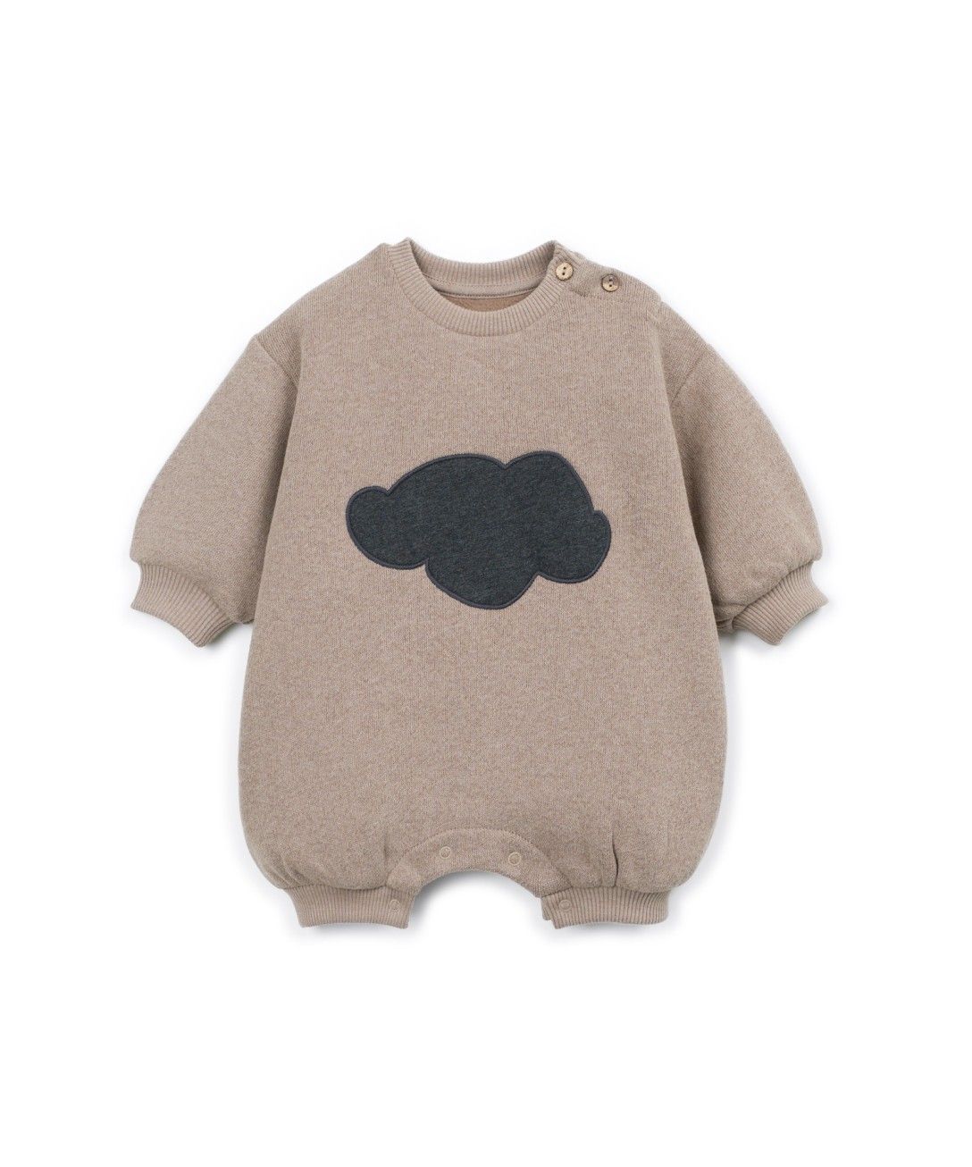 Fleece box suit with cloud - Baggy fit - Cotton blend - Drawing - Play Up