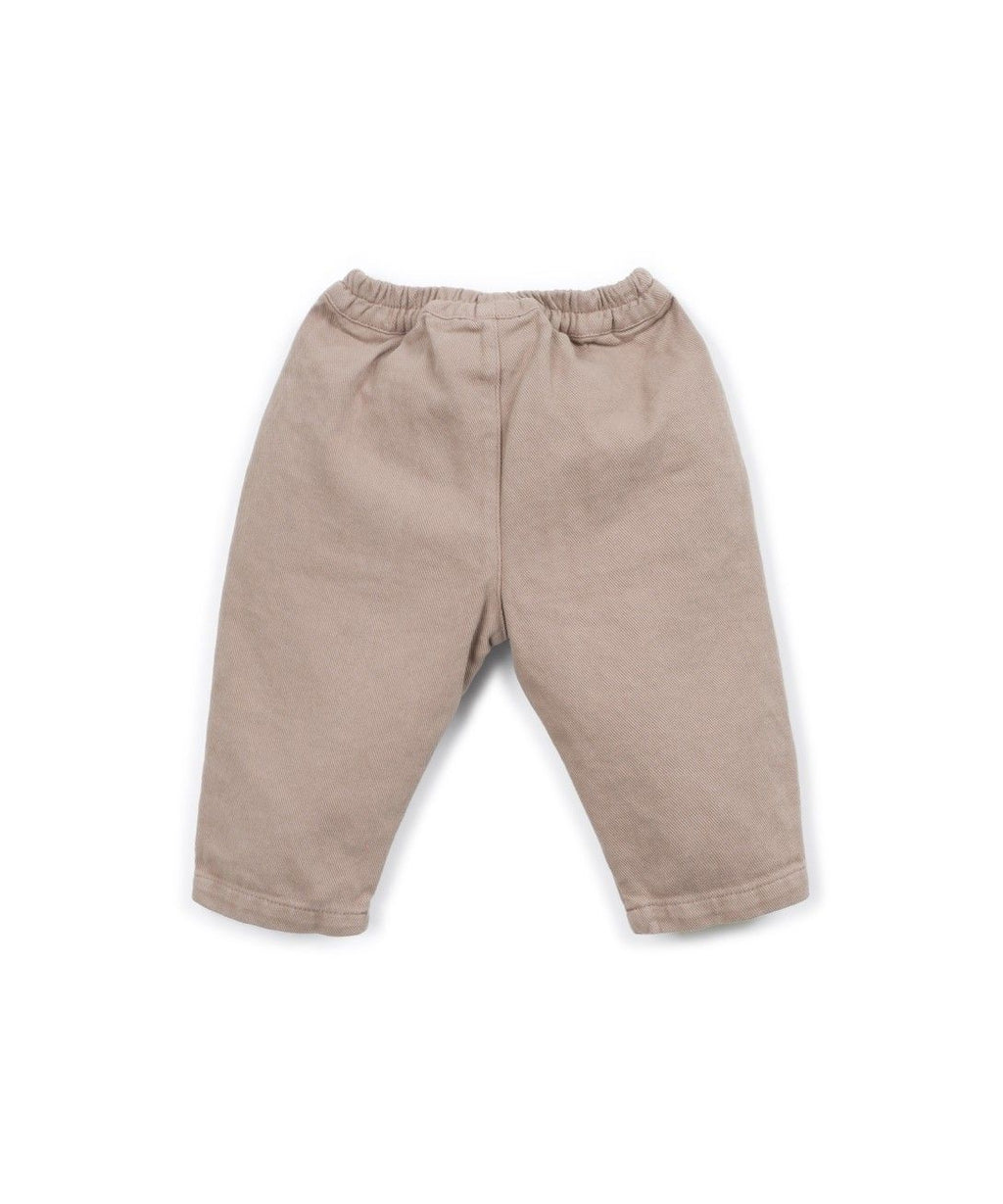 Pull-on twill trousers - 100% cotton - Drawing - Play Up