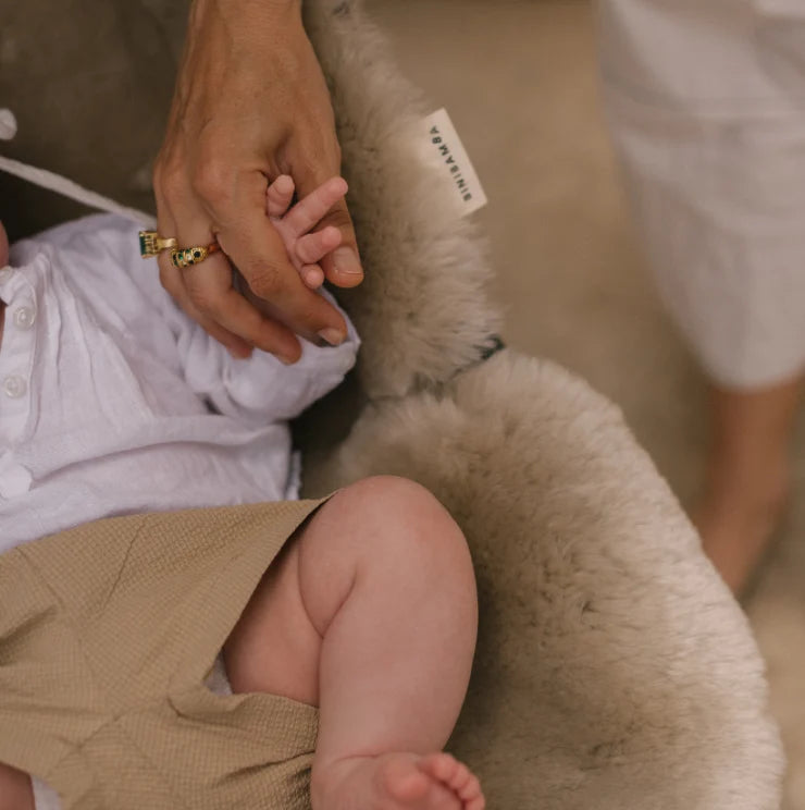 Merino Wool Stroller Liner Snuggler® - Toast - BINIBAMBA