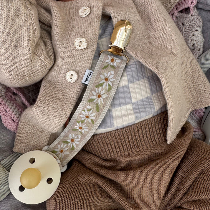 Speenkoord Nice - Handgemaakt - Baby Bloom Clips - productfoto - afbeelding 3