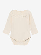Pointelle romper met kraagje - Katoen - Body LS Pointelle - En Fant - voorkant
