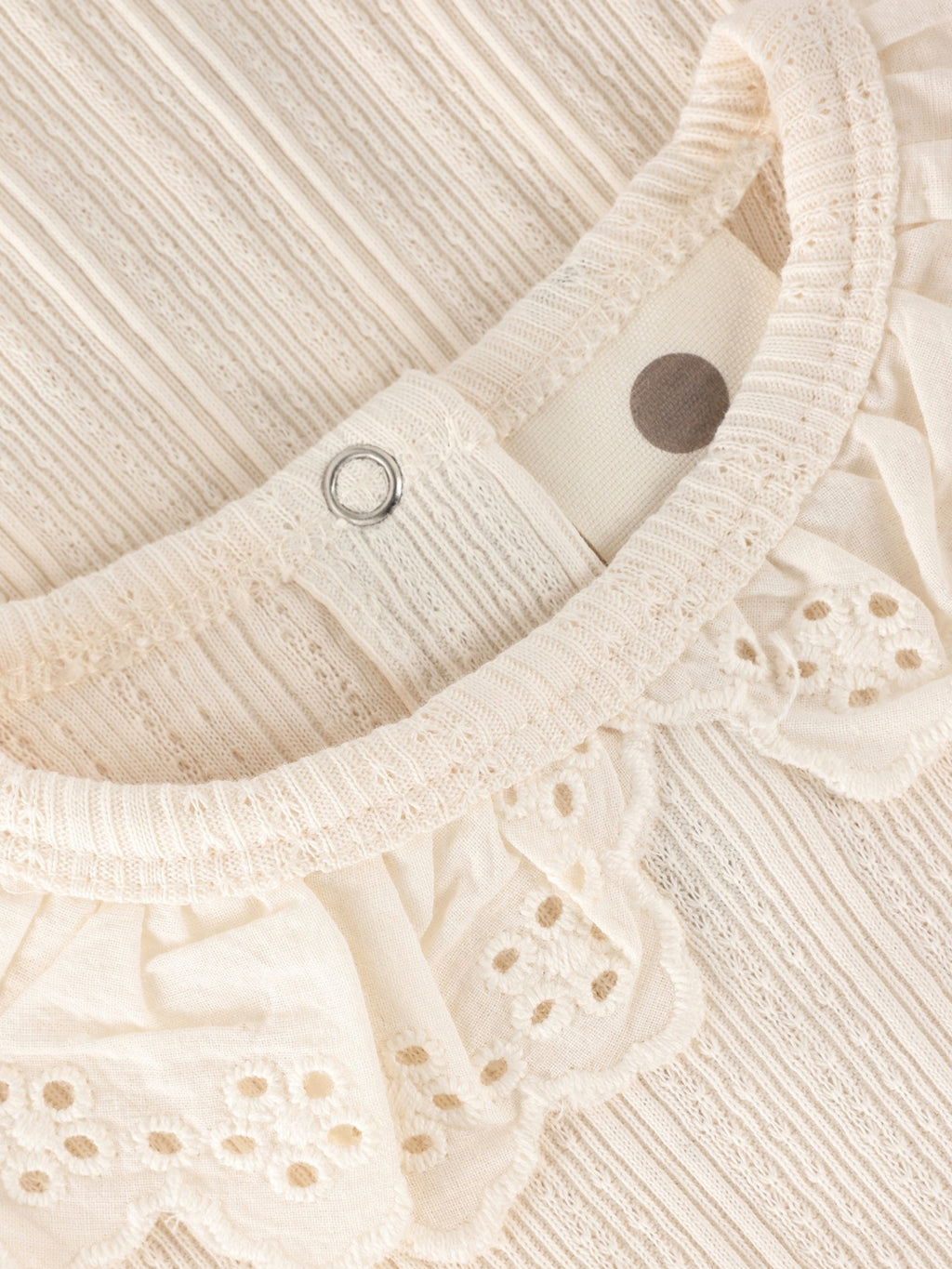Pointelle romper met kraagje - Korte mouw - Katoen - Body LS Pointelle - En Fant - voorkant - afbeelding 7