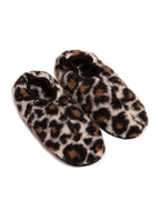 Chaussons Cloudlet – Pantoufles femme en laine – Leopard – 100% laine avec éco-semelle – Alwero