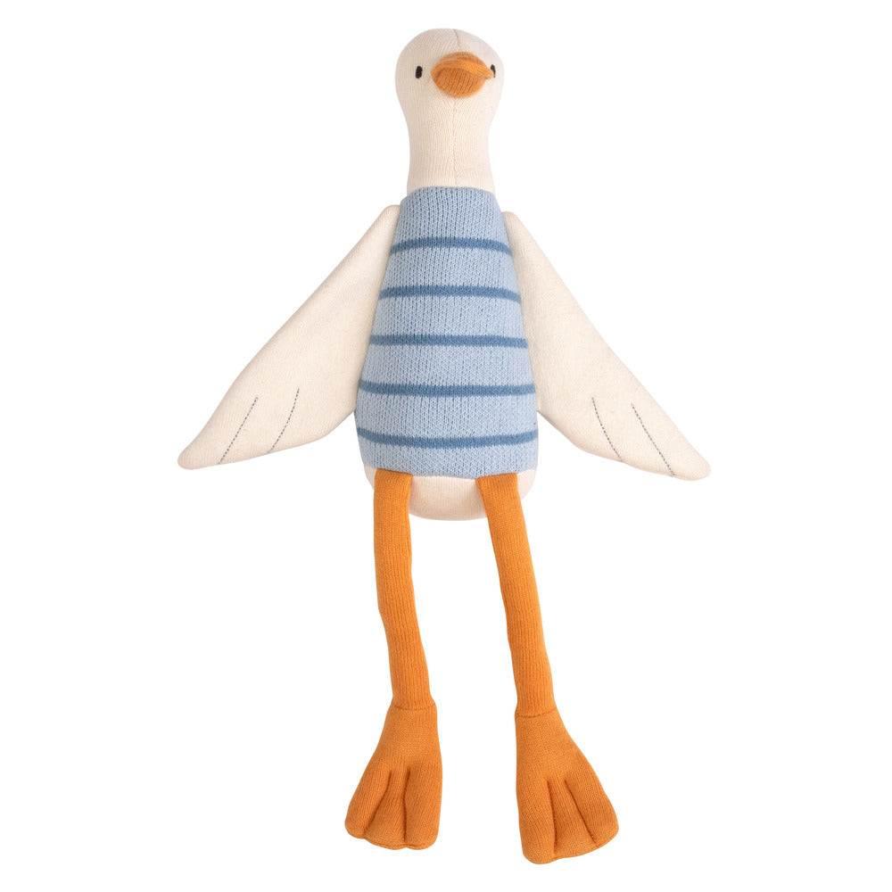 Gebreide knuffel Percy de eend – Biologisch katoen – Meri Meri