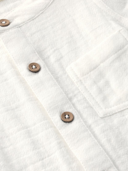 Short Sleeve Romper - Organic Cotton Muslin - Body Shirt SS - En Fant