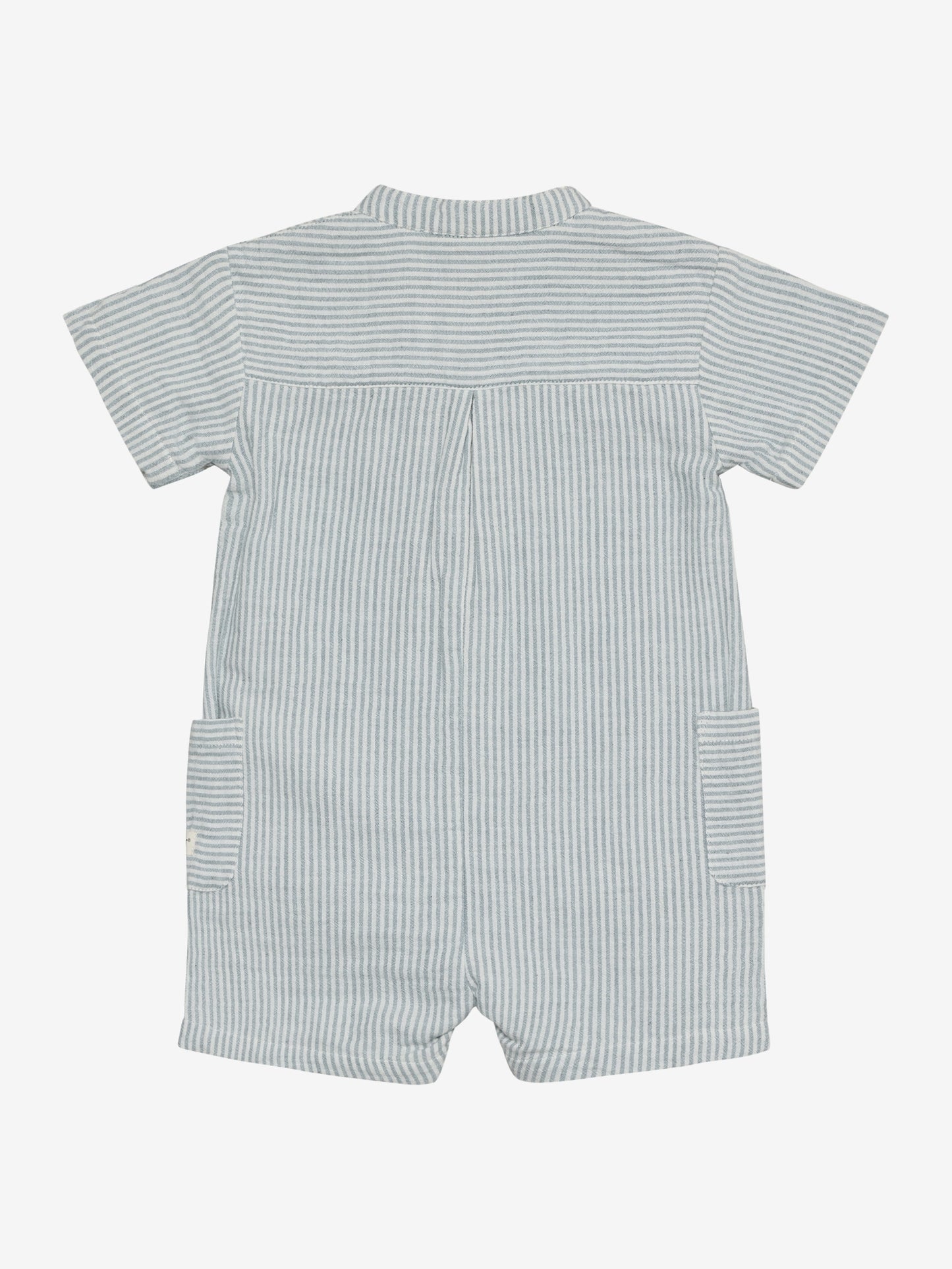 Playsuit Muslin Stripe - Korte Mouwen Jumpsuit - Biologisch Katoen Mousseline - En Fant