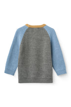 Merino rib gebreide trui - Grey Mel Comb - 100% merino wol - Copenhagen Colors - achterkant
