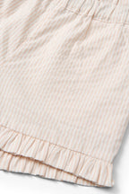 Kort broekje - Seersucker short - Dusty Rose met Cream Stripe - Biologisch katoen - Copenhagen Colors - productfoto - afbeelding 9