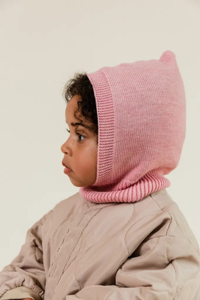 Balaclava Eddy - 100% extra fine Italiaanse merino wol - HVID