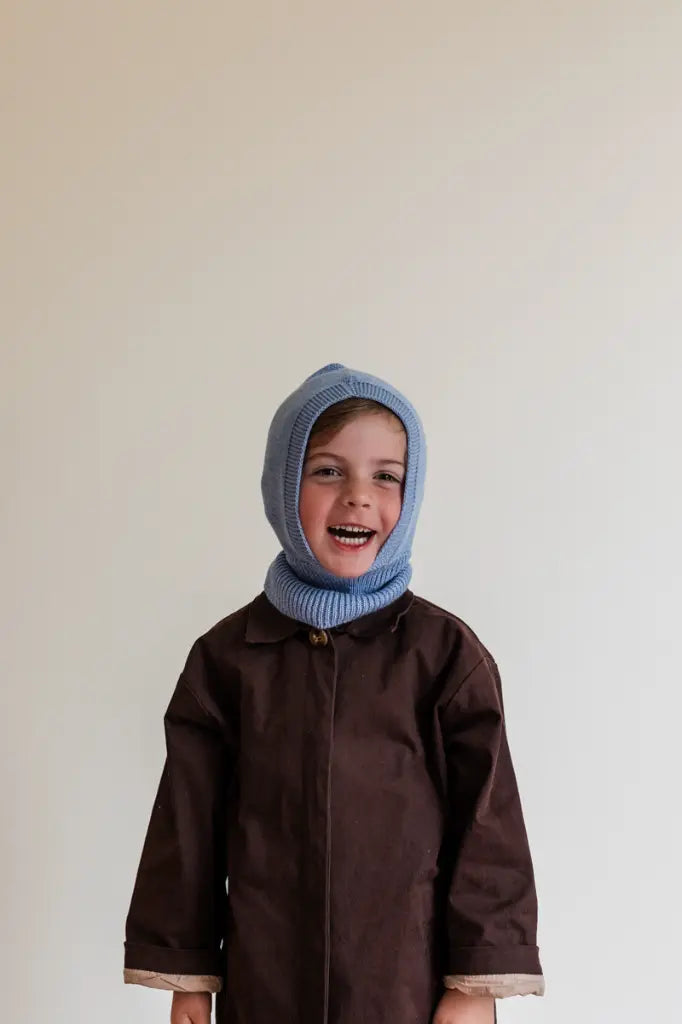 Balaclava Eddy - 100% extra fine Italiaanse merino wol - HVID