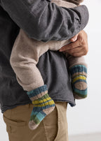 Handgebreide alpaca sokken - Azusa Multicolour Boy – 100% alpaca – MarMar Copenhagen