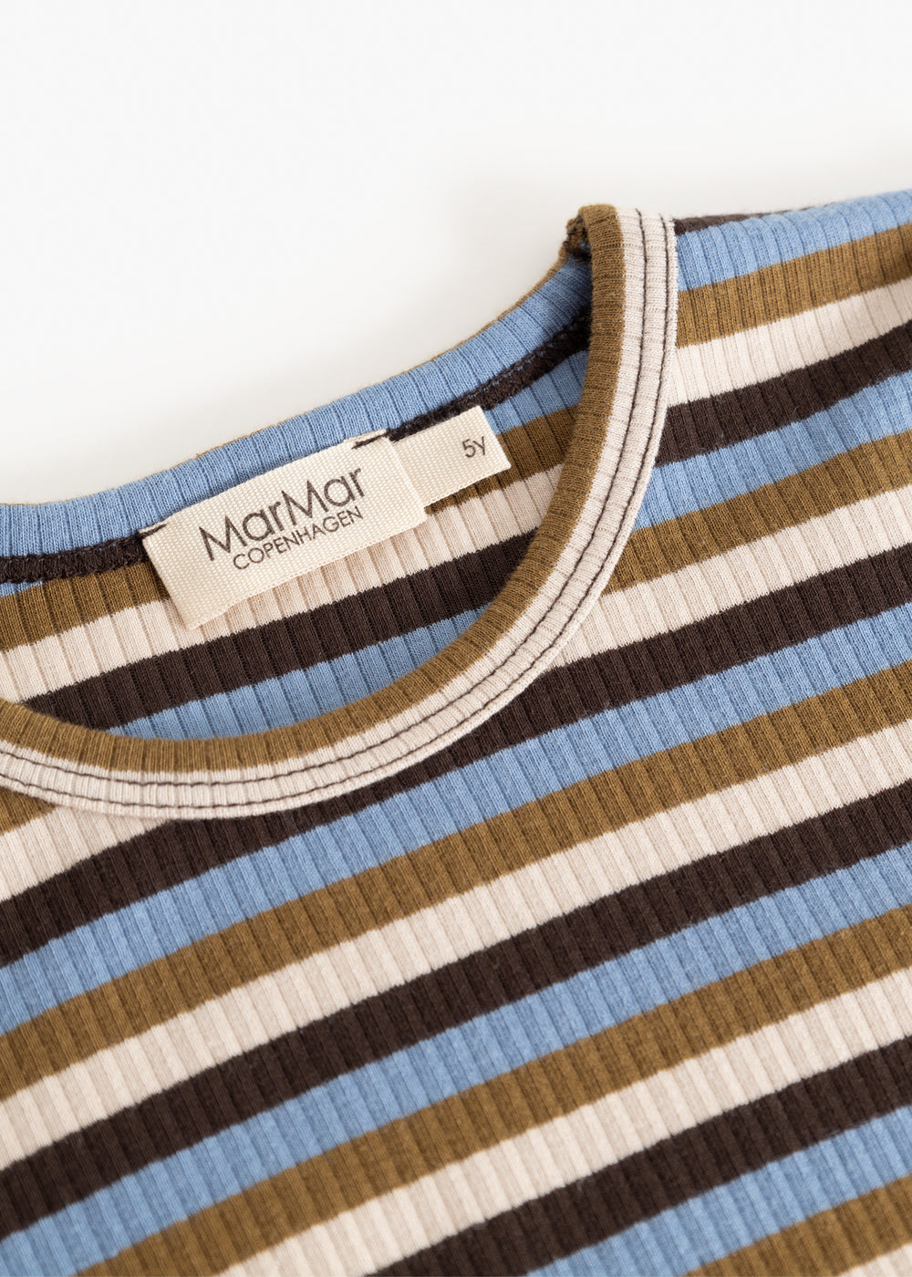 Plain Tee LS - Long sleeve top - Blue Heaven Stripe – Organic cotton & modal – MarMar Copenhagen