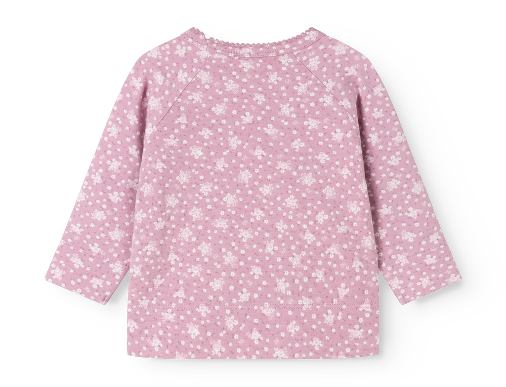 Overslagtop Tut Wrap LS Lit de Rose – Modal & biologisch katoen – MarMar Copenhagen