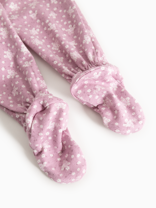 Babystrampler mit Füßen – Pixa Lit de Rose – Modal & Bio-Baumwolle – MarMar Copenhagen