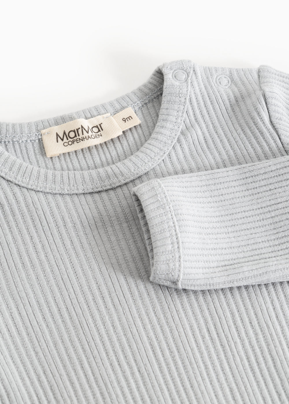 Romper Benedicte Blue Haze – Modal pointelle & biologisch katoen – MarMar Copenhagen