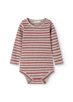 Benedicte Cherry Stripe – Romper – Modal Fine Rib – MarMar Copenhagen