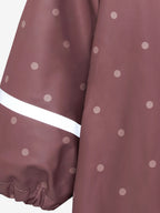 Regenpak met fleece – Rose Brown Polka Dot – Waterdicht & winddicht – CeLaVi