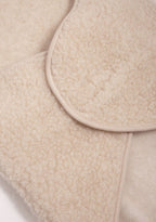 Puckdecke Wingy Uni Beige – 100% Wolle – Alwero