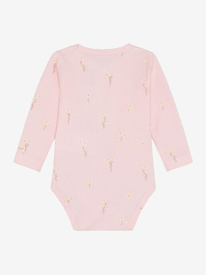Envelope romper - Modal/cotton blend - Pink/Potpourri - Fixoni