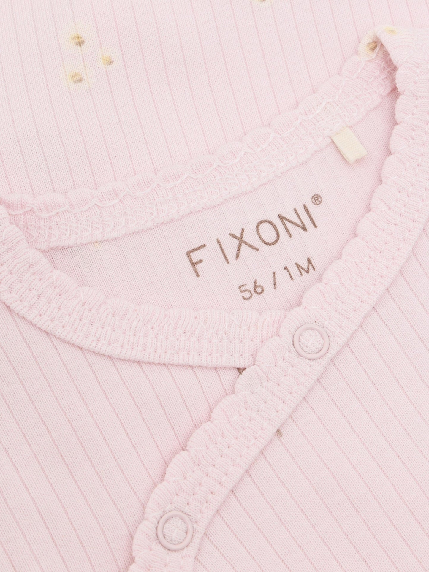 Envelope romper - Modal/cotton blend - Pink/Potpourri - Fixoni