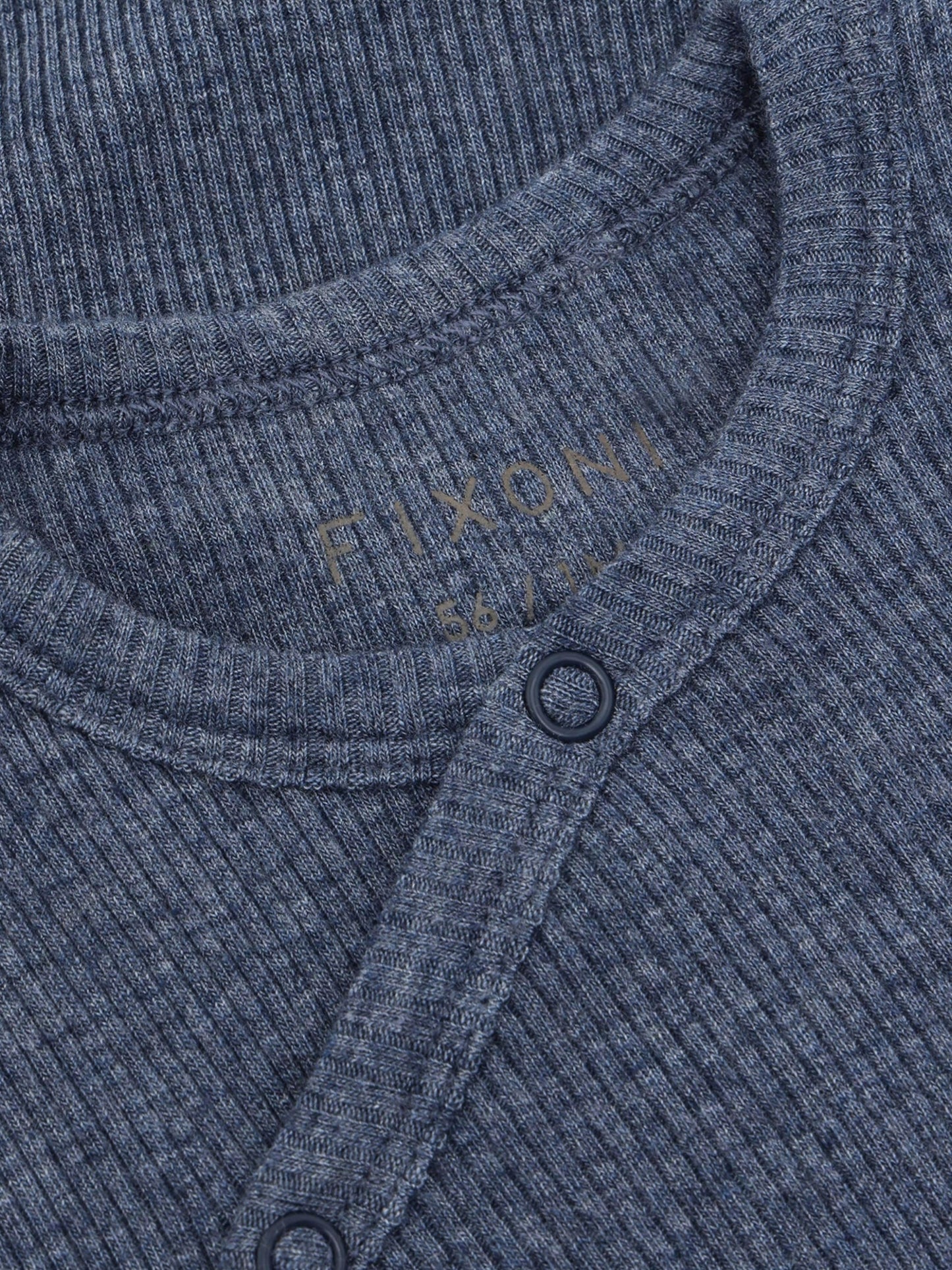 Overslagromper - Modal/katoen - Donkerblauw/Vintage Indigo Melange - Fixoni