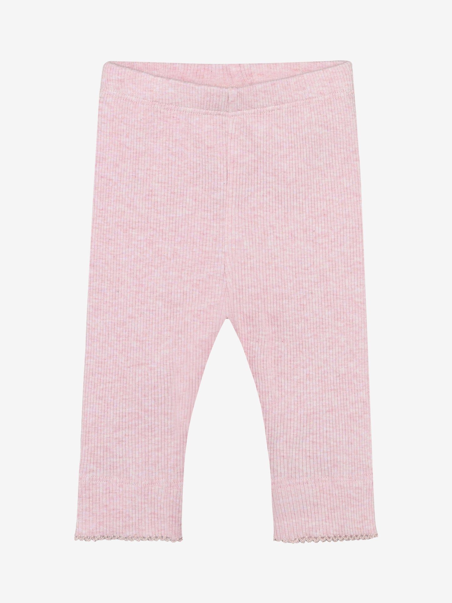 Legging - Modal/katoen - Roze/ Bleached Mauve Melange - Fixoni