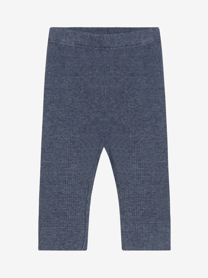 Leggings - Modal/Cotton - Dark Blue/Vintage Indigo Melange - Fixoni