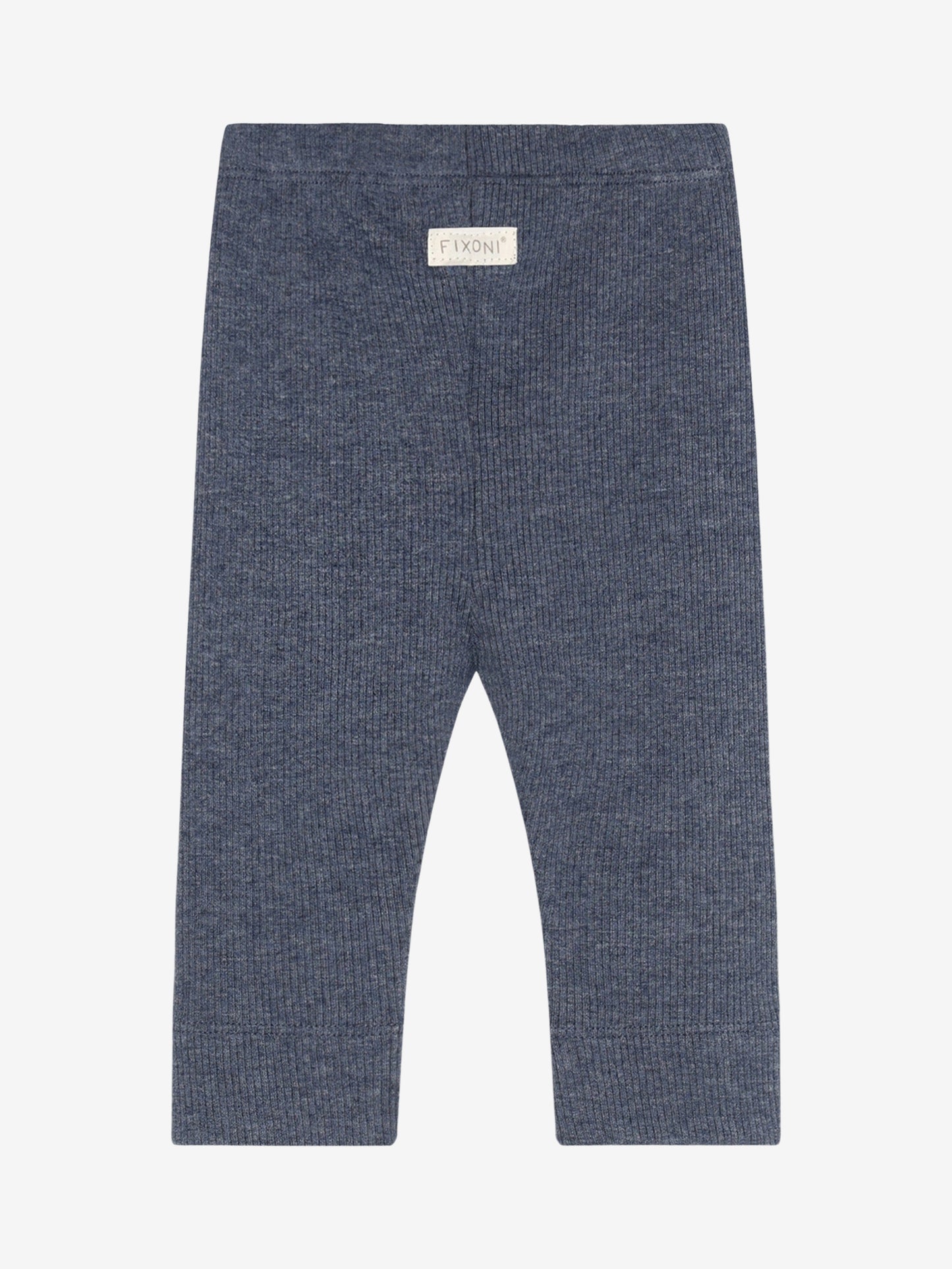 Leggings - Modal/Cotton - Dark Blue/Vintage Indigo Melange - Fixoni