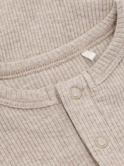 Strampler - Baumwolle - Beige/Pure Cashmere - Fixoni
