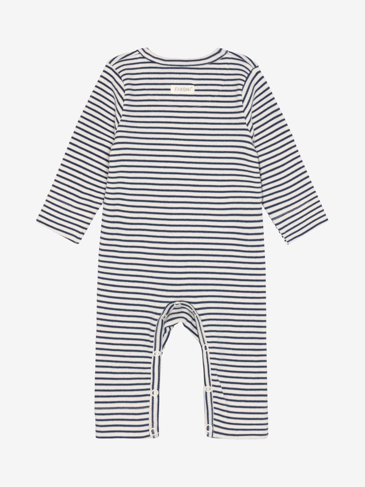 Sleepsuit - Cotton - Striped Blue/Vintage Indigo - Fixoni