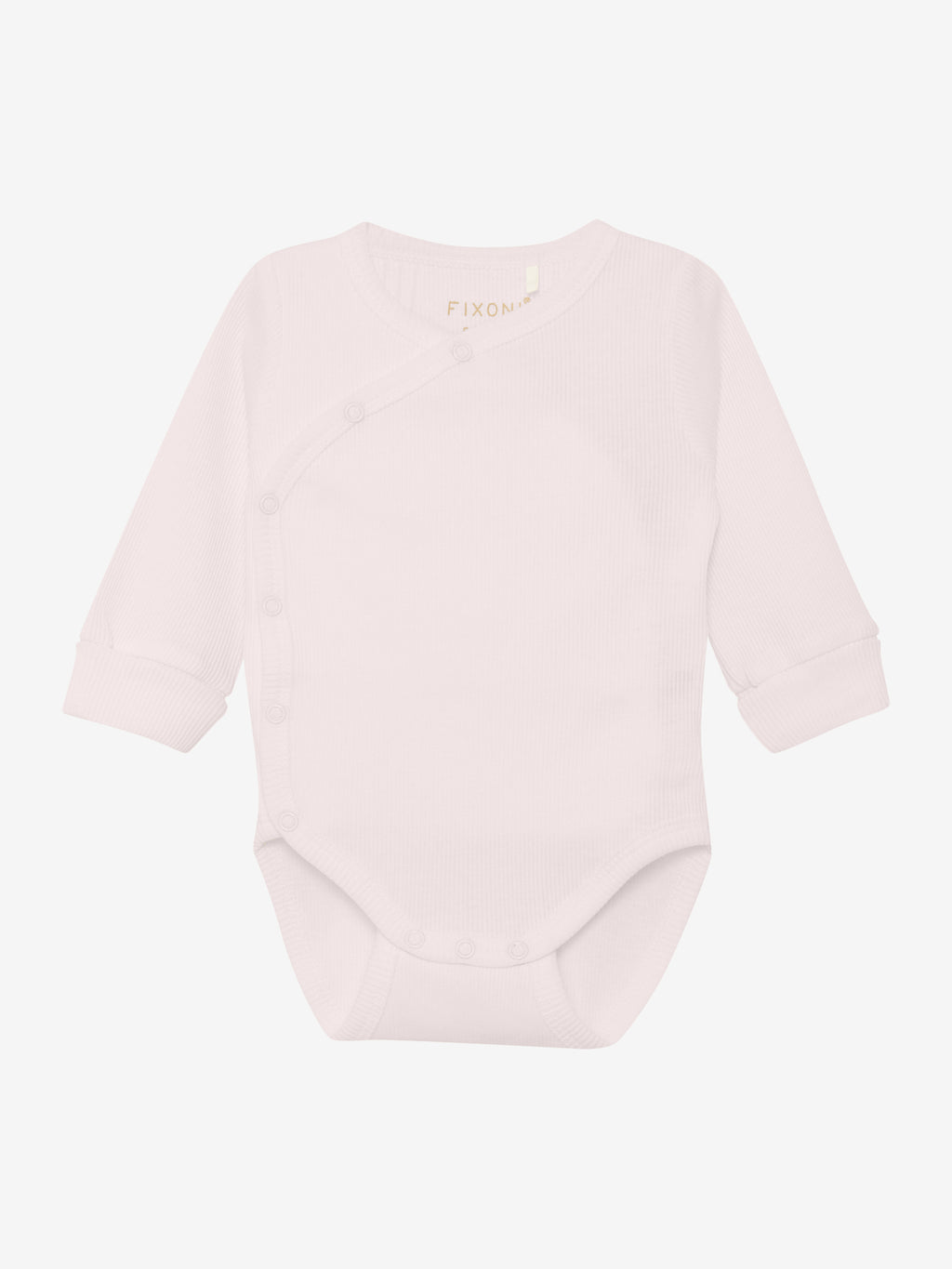 Overslagromper - Biologisch katoen - Wrap Body Long Sleeve - Hushed Violet - GOTS - Fixoni - voorkant