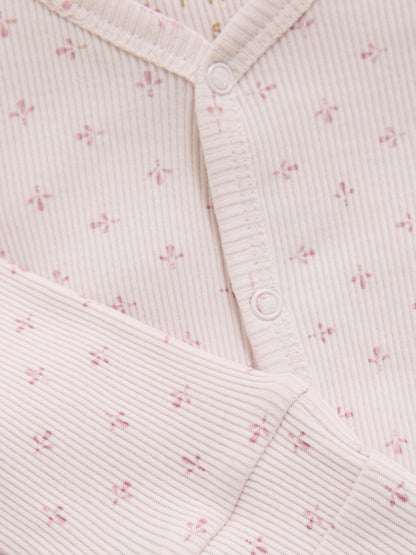Bodysuit - Organic Cotton - Pink/Hushed Violet - Fixoni