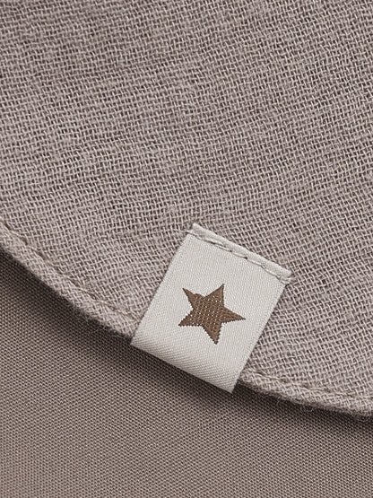 Baby Sun Hat - Organic Cotton/Muslin - Brown/Moon Rock - Huttelihut