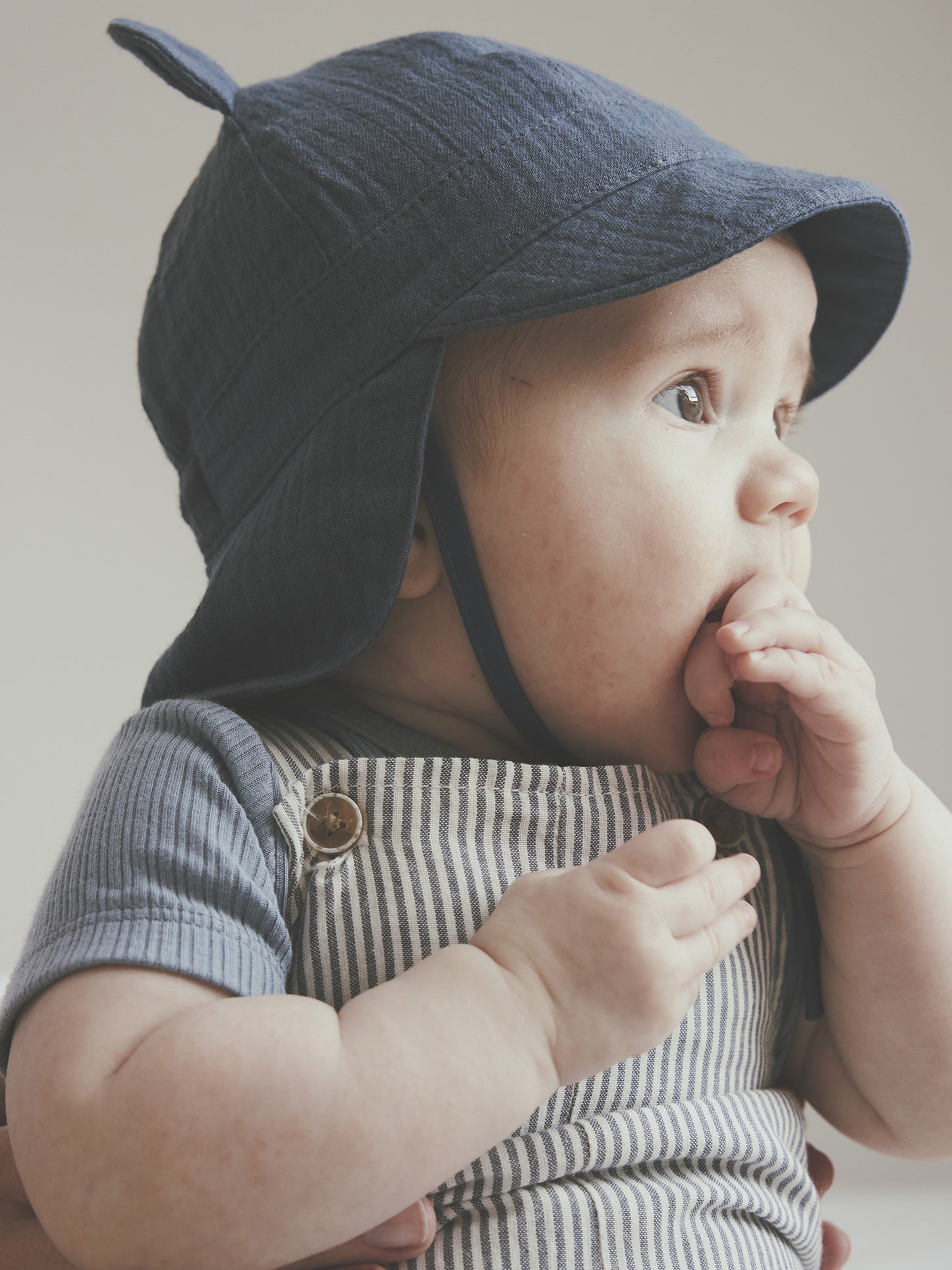 Short sleeve romper - Cotton & Modal mix - Windward Blue - Body SS Rib - Huttelihut