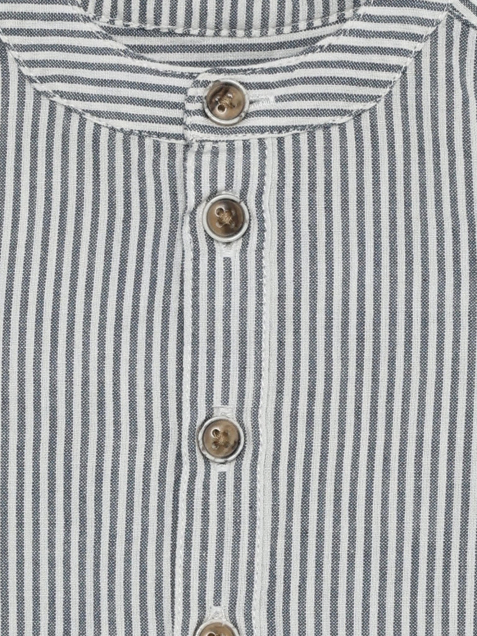 Overhemd top - YD Stripe - Katoen - Bering Sea - Huttelihut - productfoto - afbeelding 3
