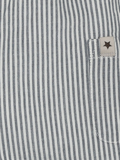 Striped Overalls - Organic cotton - Bering Sea/Striped blue - Huttelihut