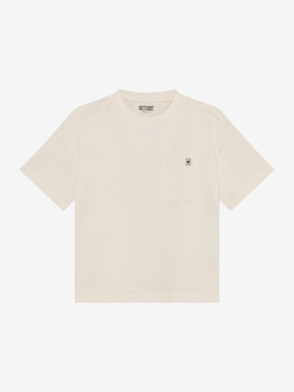 Graphic T-shirt - Organic Cotton - White/Antique White - Huttelihut