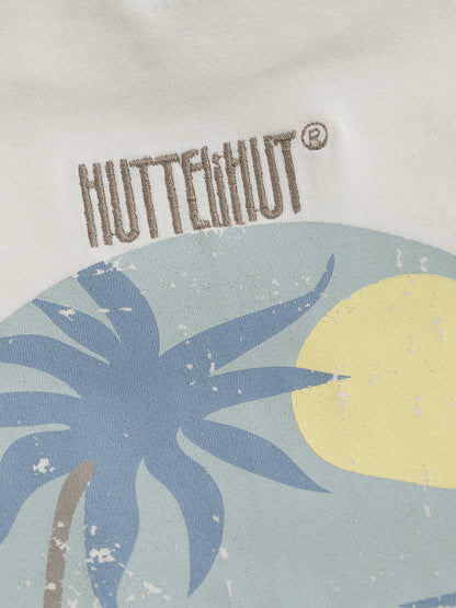 Graphic T-shirt - Organic Cotton - White/Antique White - Huttelihut