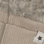 Moufles bébé - Ours en laine - Camel chiné - 100 % laine - HUTTEliHUT