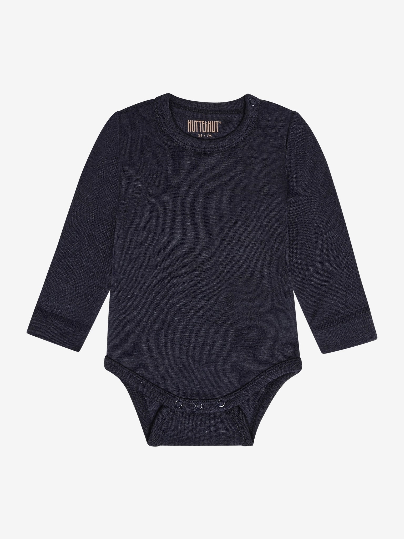Baby-Strampler langarm - Rose Smoke - Tencel und Merinowolle - HUTTEliHUT