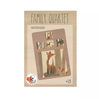 Family Quartet Animals - FSC cardboard - 3+ years - Egmont Toys
