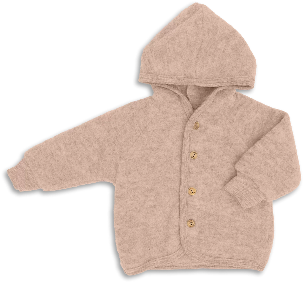 Jacke Wolle Fleece - Bio-Merino-Wolle - Engel Natur