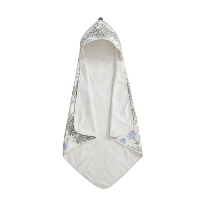 Badcape Plumbago met capuchon - Biologisch katoen - 80 x 80 cm - Garbo&Friends