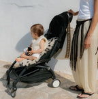 Merino wool stroller liner Snuggler® - Leopard Peanut - BINIBAMBA