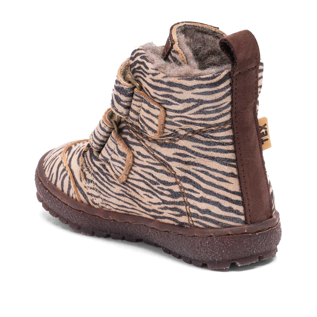 Storm TEX Winterboot – Zebra Glitter – Waterdicht & Wol gevoerd – Bisgaard