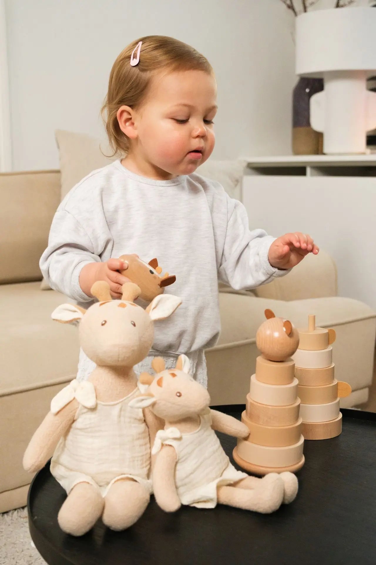 Marcel der Bär Stapelturm - Holz-Stapelspielzeug - Egmont Toys
