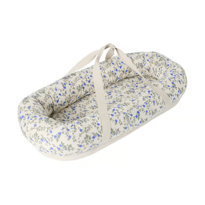 Babynest Dainty - Biologisch katoensatijn - Blauw - Garbo&Friends