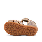 Leren sandaal - Gesloten teen - Glitter zebraprint - Bisgaard - productfoto - afbeelding 4