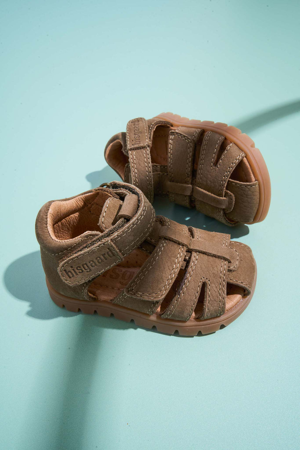 Leren sandalen Frans - Gesloten teen - Earth/Bruin - Bisgaard - productfoto